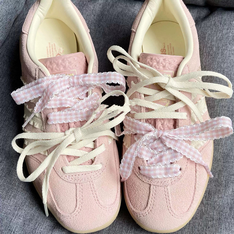 Lace Replacement Flat - 幅1.1cmの平らなフリル付きチェック柄靴ひも、革靴、白いスニーカー、カジュアルシューズ、ドイツ製トレーナーに適合する交換用靴ひも