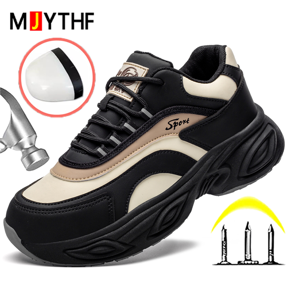 Sneakers Care - 女性 6KV 絶縁靴複合つま先安全靴ワークスニーカープラットフォーム保護靴ノンスリップコンフォートワークブーツ女性