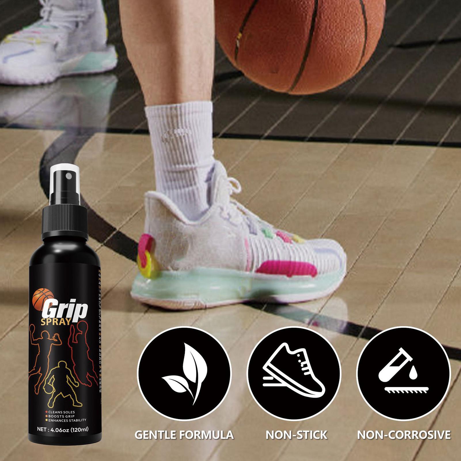 The Sneaker Care - 120ml グリップスプレー バスケットボールシューズ用 グリップスプレー強化剤 滑り止めフットウェアエンハンサー ブーツ、スニーカー、バスケットボール、ゴルフ用
