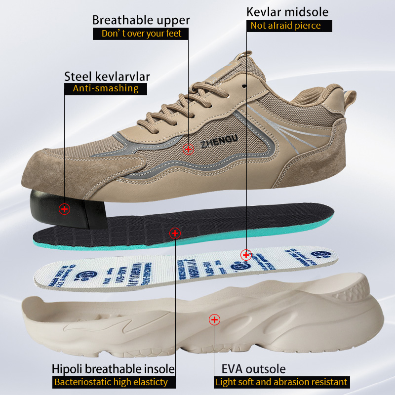 作業スニーカー男性用安全靴アンチスマッシュアンチパンクチャー - Sneakers Care のレビューと価格