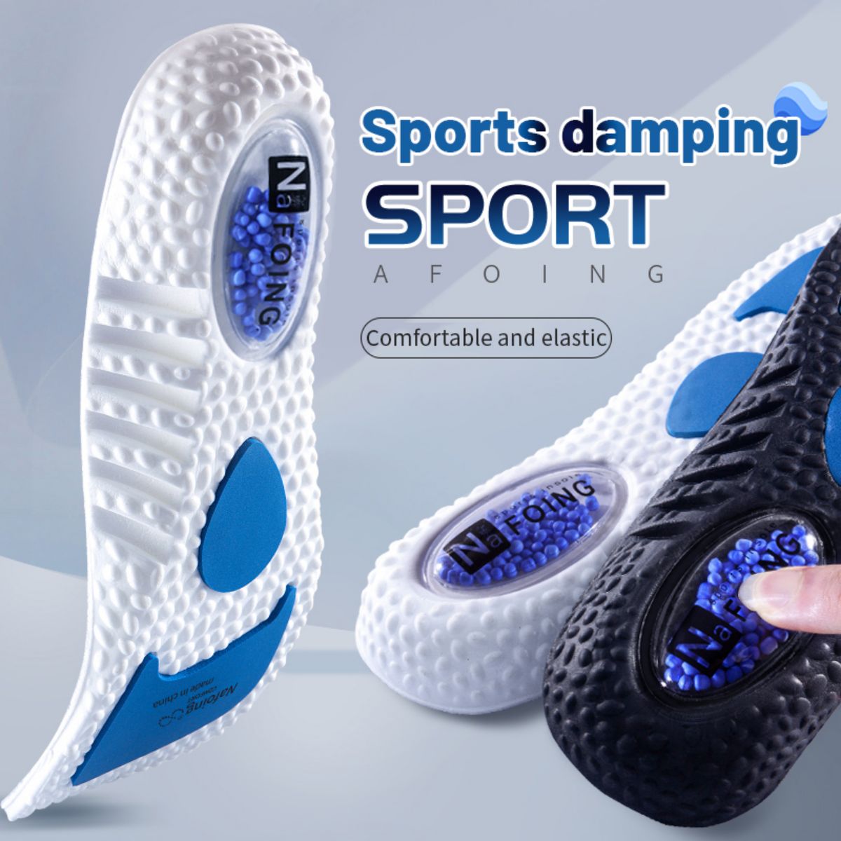 1ペアアップグレードスポーツ衝撃吸収インソールpuメモリーフ - The Sneaker Care のレビューと価格