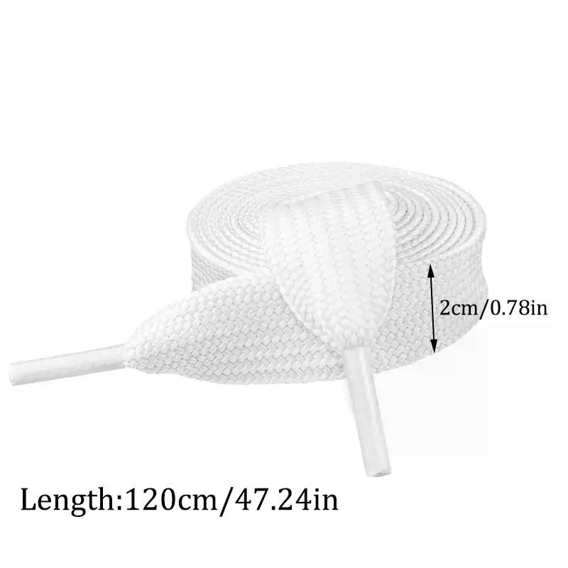 幅2CMの太い靴ひも スニーカー用 ファッションカラー落ちに - Lace Replacement Flat のレビューと価格